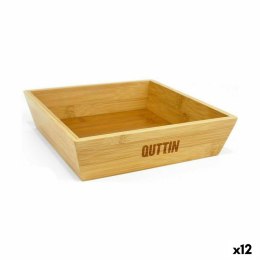 Zlewnia Quttin Brązowy Bambus 20 x 20 x 5 cm (12 Sztuk)