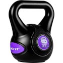 MOVIT Hantle Kettlebell - 6 kg, czarno-fioletowy