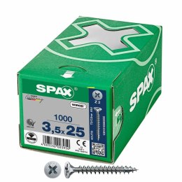 Pudełko śrubek SPAX Wirox Z2 Płaska głowa 3,5 x 25 mm 1000 Unidades