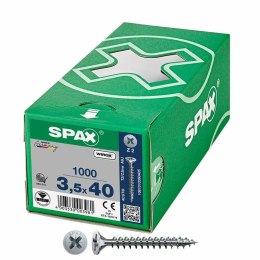 Pudełko śrubek SPAX Wirox Z2 Płaska głowa 3,5 x 40 mm 1000 Unidades