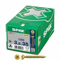 Pudełko śrubek SPAX Yellox Z2 Płaska głowa 3,5 x 35 mm 1000 Unidades