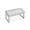 Zestaw tacek Versa Biały Drewno MDF 32 x 24 x 48 cm