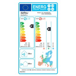 Klimatyzator kanałowy Daitsu ACD24KDBS A+ A++ 2000 W