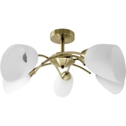 Lampa Sufitowa Activejet NIKITA 5P Patyna Biały Metal Szkło 200 W