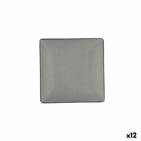 Płaski Talerz Bidasoa Gio Czarny Plastikowy 18 x 18 cm (12 Sztuk)