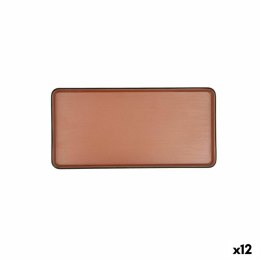 Tacka do przekąsek Bidasoa Gio Brązowy Plastikowy 24 x 11,5 cm (12 Sztuk)