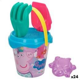 Zestaw zabawek plażowych Peppa Pig 14 x 12,5 x 14 cm (24 Sztuk)