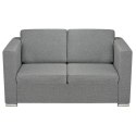 2 osobowa sofa tapicerowana jasnoszara