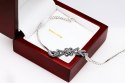 Rhodium plated silver bracelet BDM3237 - Marcasite