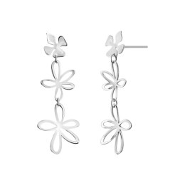 Rhodium plated silver earrings KDK6608S