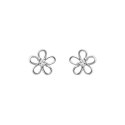 Rhodium plated silver earrings KSE6591