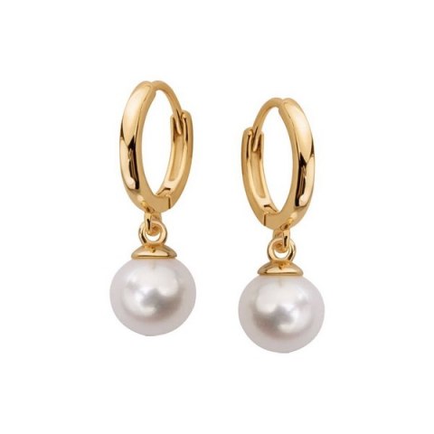 Silver earrings KDN6647Y - Freshwater pearls