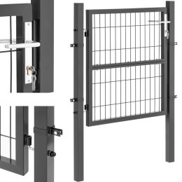 Brama furtka wejściowa ogrodowa ze stali 106 x 100 cm
