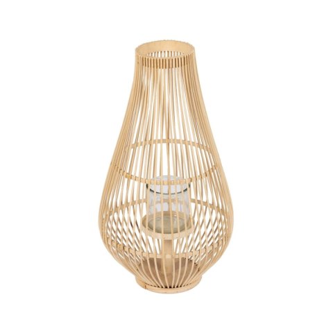 Lampa Naturalny Bambus Szkło 30 x 30 x 55 cm