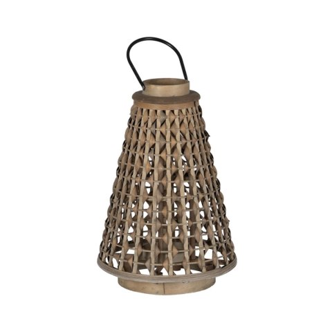 Lampa Szary Bambus Szkło 34 x 34 x 49 cm