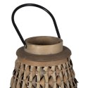 Lampa Szary Bambus Szkło 34 x 34 x 49 cm