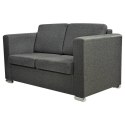 2 osobowa sofa tapicerowana ciemnoszara