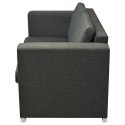 2 osobowa sofa tapicerowana ciemnoszara