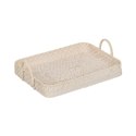 Taca Biały Bambus Rattan 45 x 34 x 13 cm (2 Sztuk)