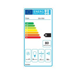 Okap konwencjonalny Teka 8421152157305 90 cm 401 m3/h 105W D Czarny Stal Acero inoxidable