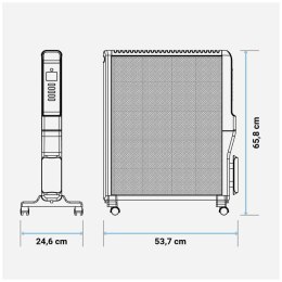 Grzejnik Universal Blue 4020B UCRM9004 Czarny 2000 W