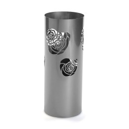 Stojak na parasole Versa Flower Srebrzysty Metal (19 x 49 x 19 cm)