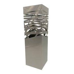 Stojak na parasole Versa Rulo Srebrzysty Metal (15,5 x 49 x 15,5 cm)