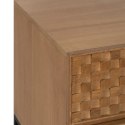 Stolik Nocny MARIGNI Czarny Naturalny Żelazo Drewno jesionowe Drewno MDF 51,5 x 42 x 56,5 cm