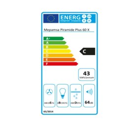 Okap konwencjonalny Mepamsa PIRAMIDE PLUS60 60 cm Stal