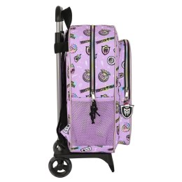 Torba szkolna z kółkami Monster High Best boos Liliowy 33 x 42 x 14 cm