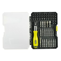 Bit set with screwdriver Ryobi RAK59SD 59 Części Mieszkanie Pozidriv Torx