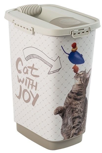 Pojemnik na karmę CODY 25 L, CAT WITH JOY, plastikowy