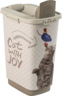 Pojemnik na karmę CODY 25 L, CAT WITH JOY, plastikowy