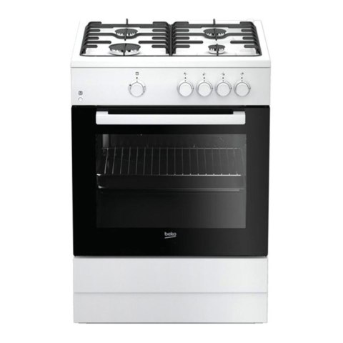 Kuchenka Gazowa BEKO FSG62000DWL Czarny/Biały