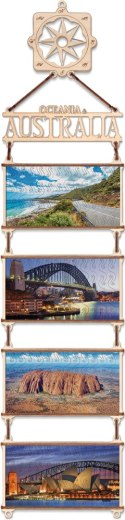 EWA Drewniane Dwustronne Puzzle - Australia i Oceania