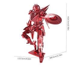 Piececool Puzzle Metalowe Model 3D - Mech Shield Man