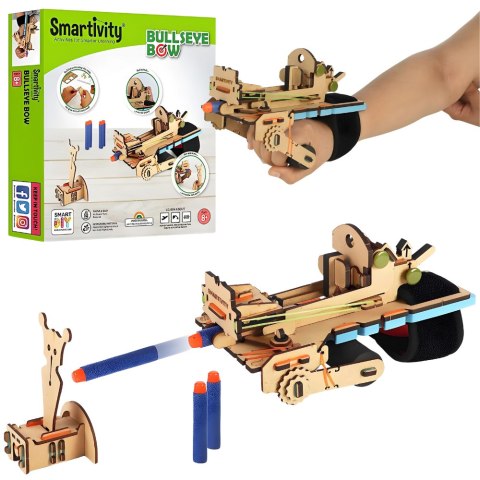 Smartivity Drewniane Mechaniczne Puzzle 3D - Łuk Bullseye