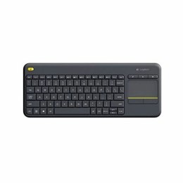 Klawiatura z Panelem Dotykowym Logitech K400 Plus Czarny