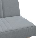 Sofa rozkładana L, jasnoszara, 255x140x70 cm, tkanina