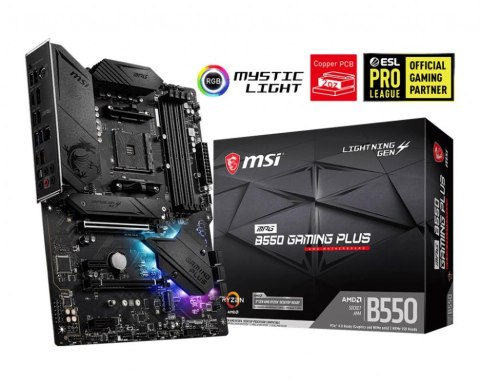 MB AMD B550 SAM4 ATX/MPG B550 GAMING PLUS MSI