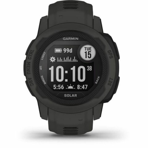 Smartwatch GARMIN Instinct 2 Solar Ciemny szary 0,79" Czarny Grafit