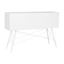 Console DKD Home Decor Biały Metal Szkło 120 x 35 x 80 cm