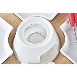 Zestaw do fondue DKD Home Decor Czerwony 26,5 x 26,5 x 1,5 cm (10 pcs)