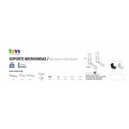 Podstawa pod mikrofalówkę TM Electron Czarny 35 kg