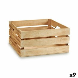 Pudełko ozdobne Brązowy Drewno 40,5 x 20 x 30,5 cm (9 Sztuk)