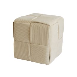 Puff Versa Krem Drewno MDF 43 x 43 x 43 cm