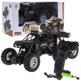 Metalowy crawler Rock Explorer 4x4 Zdalnie sterowany 1:18 Gumowe 6 kół