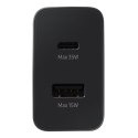 Mała ładowarka sieciowa USB-C 35W USB-A 15W czarna