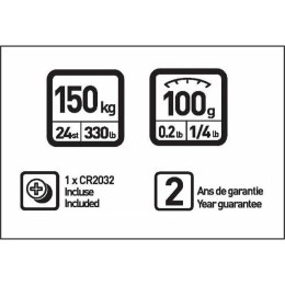 Cyfrowa Waga Łazienkowa Terraillon TP1000 Szkło 150 kg