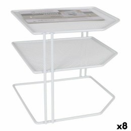 Półki Confortime Biały Metal 23 x 23 x 20 cm Organizer (8 Sztuk)